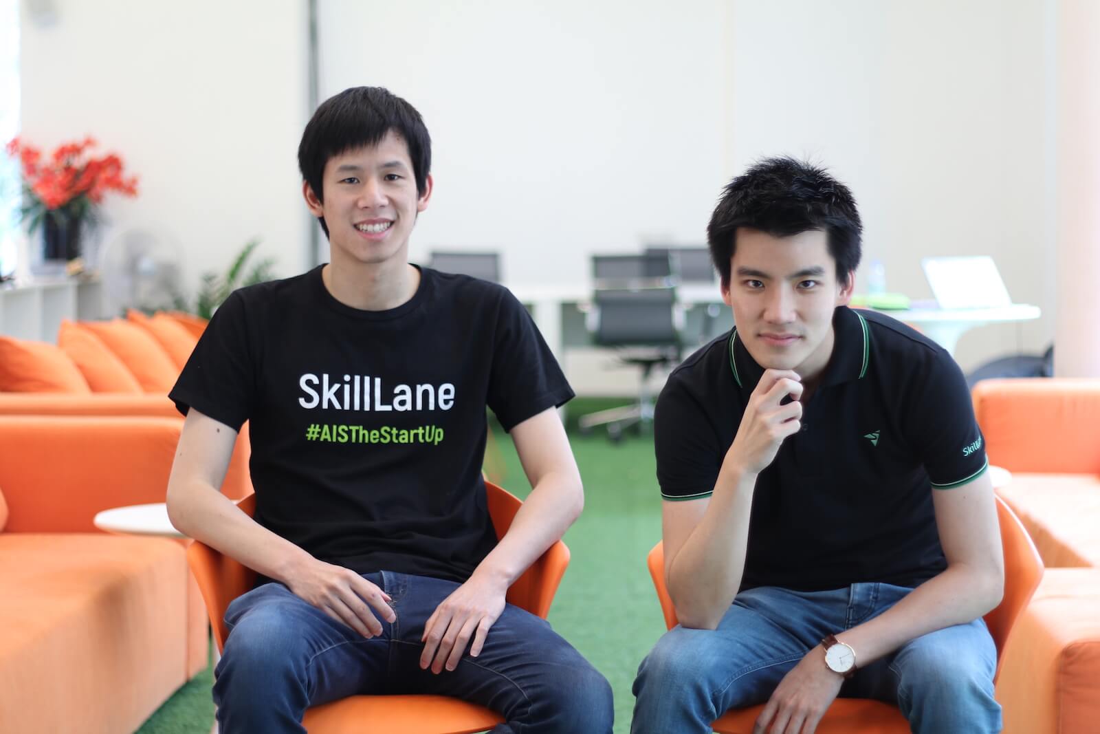 Big and Nat, the founders of SkillLane - Startup Thailand