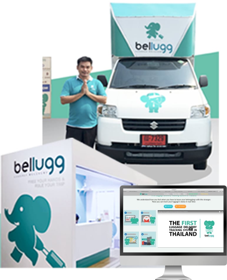 bellugg LUGGAGE DELIVERY - Startup Thailand